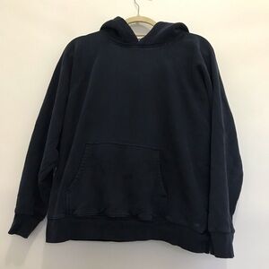 TNA Sweatfleece Men's Navy Pullover Hoodie Size S